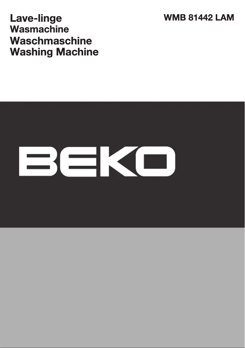 Página 1 del manual Manual de usuario Beko WMB 81442 LAM
