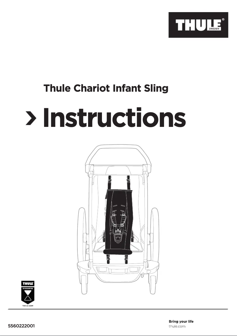 Imagen de la primera página del manual del dispositivo Chariot Infant Sling