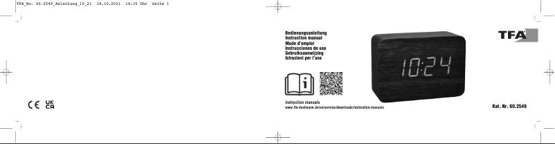 Imagen de la primera página del manual del dispositivo 60.2549.08