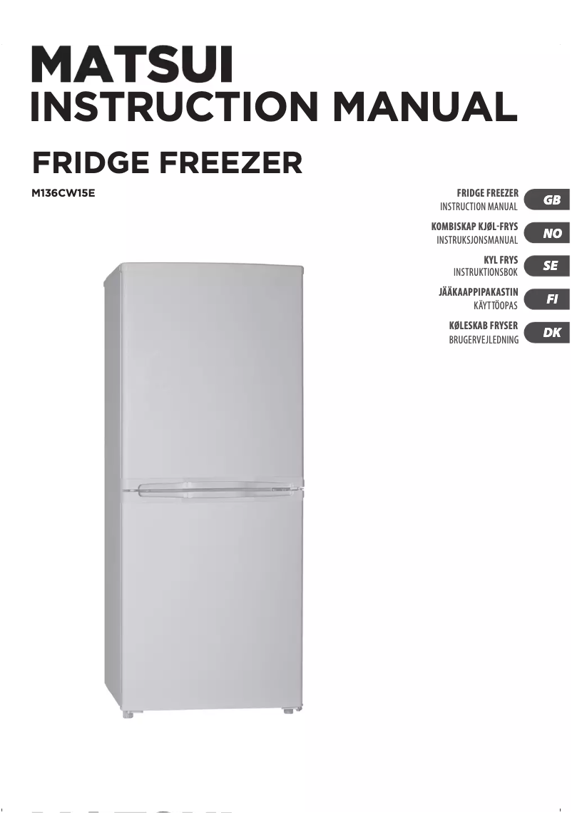 Imagen de la primera página del manual del dispositivo M136CW15E