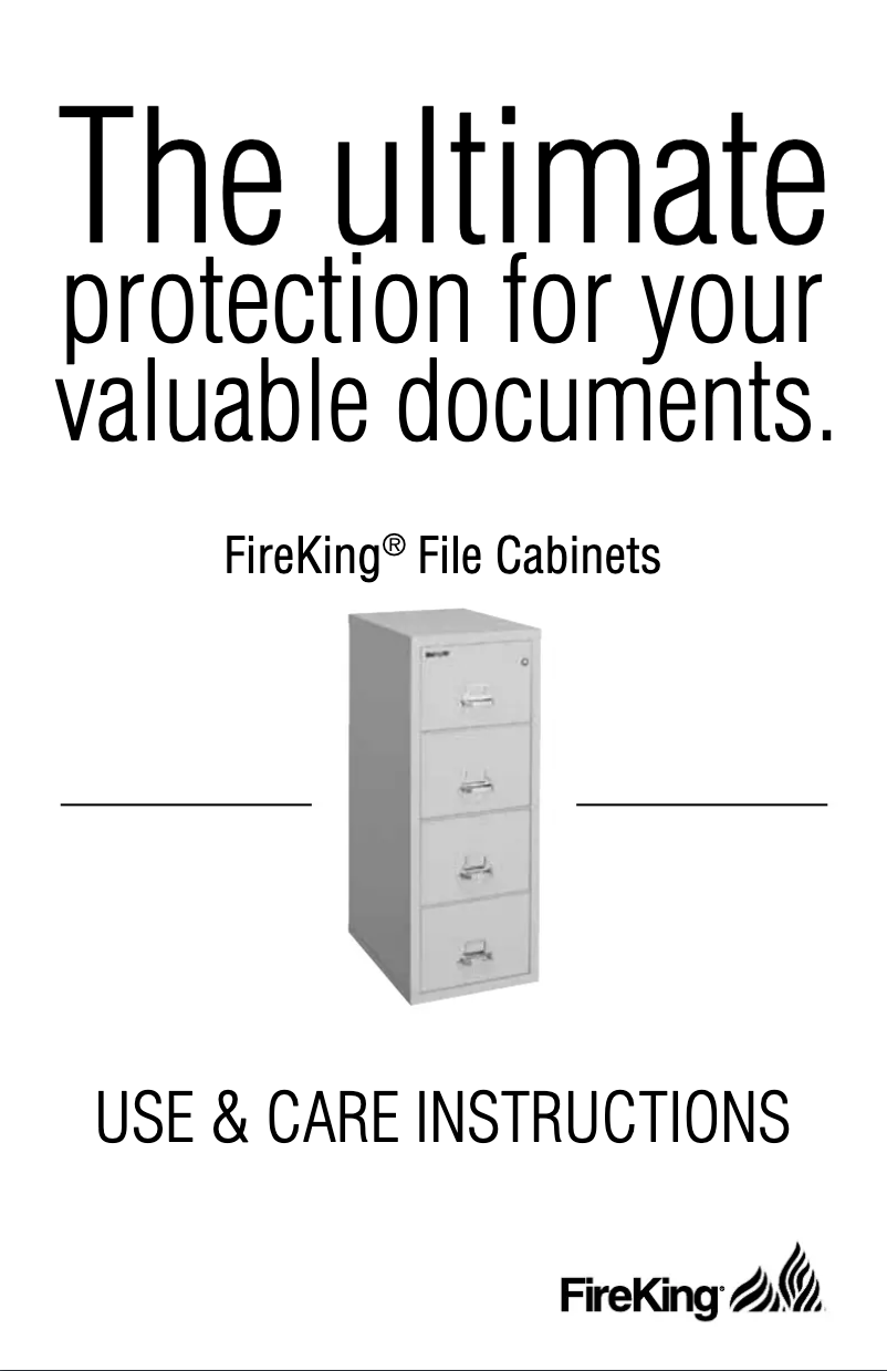 Página nº 1 - Manual de usuario FireKing 2-1831-C