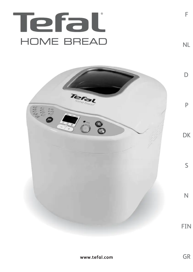 Imagen de la primera página del manual del dispositivo Home Bread OW2001