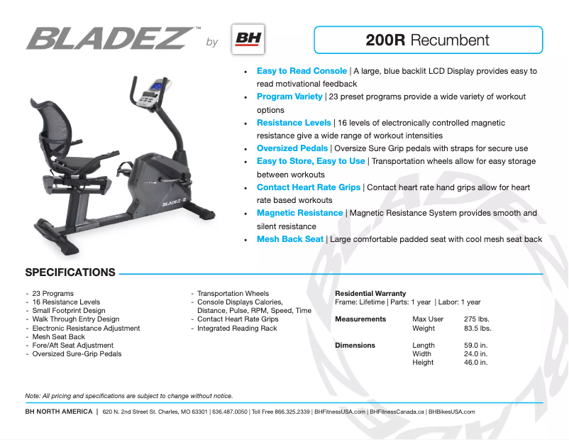 Imagen de la primera página del manual del dispositivo 200R