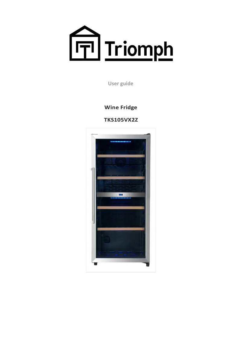 Imagen de la primera página del manual del dispositivo TKS105VX2Z