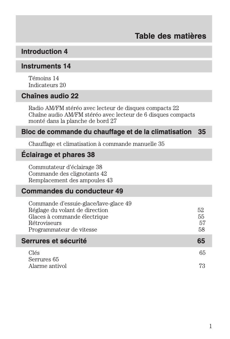 Imagen de la primera página del manual del dispositivo Tribute (2005)