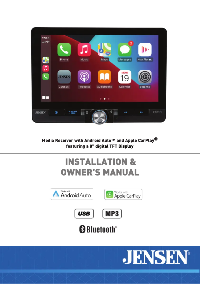 Imagen de la primera página del manual del dispositivo CAR813