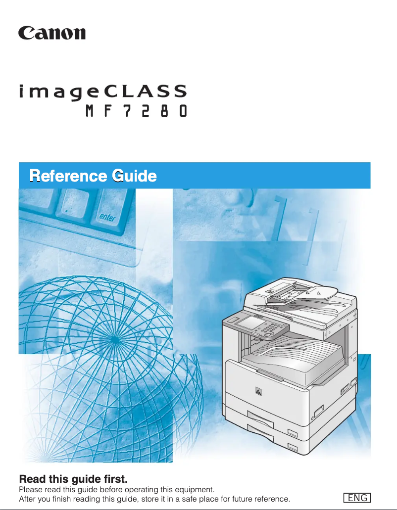 Página 1 del manual Manual de usuario Canon imageCLASS MF7280