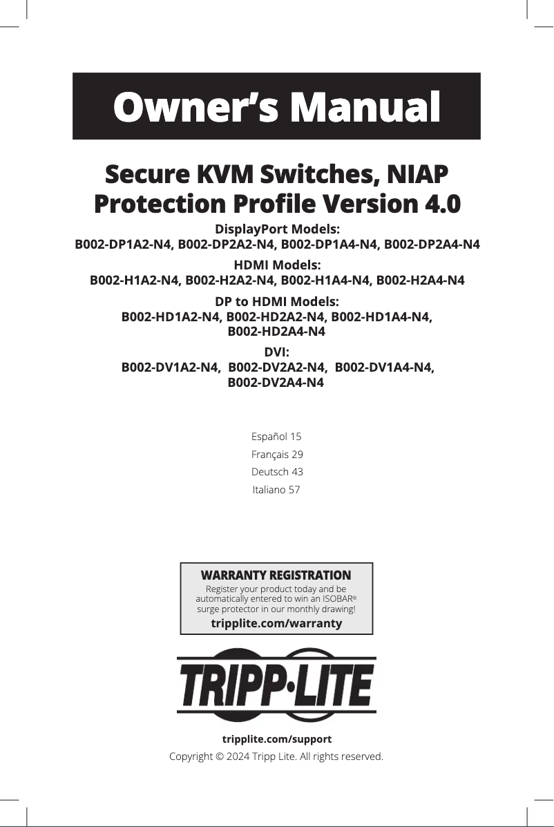 Imagen de la primera página del manual del dispositivo B002-DV1A2-N4