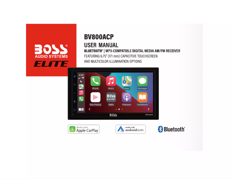 Imagen de la primera página del manual del dispositivo BV850ACP