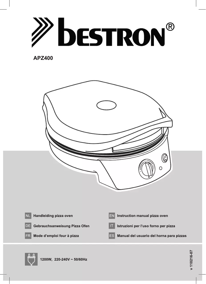 Imagen de la primera página del manual del dispositivo APZ400