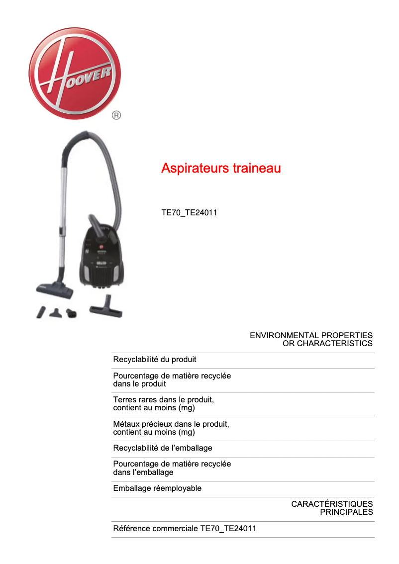 Imagen de la primera página del manual del dispositivo TE70_TE24011