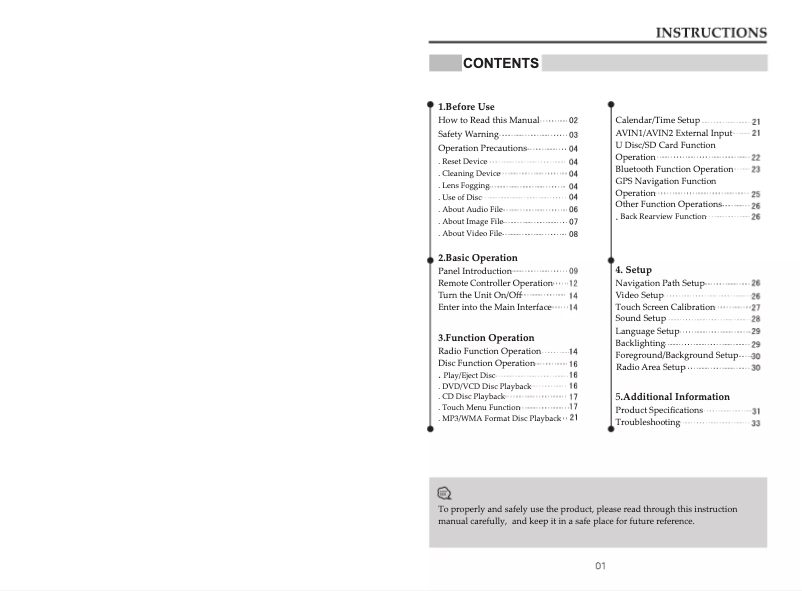 Página nº 1 - Manual de usuario Xomax XM-DTSBN905