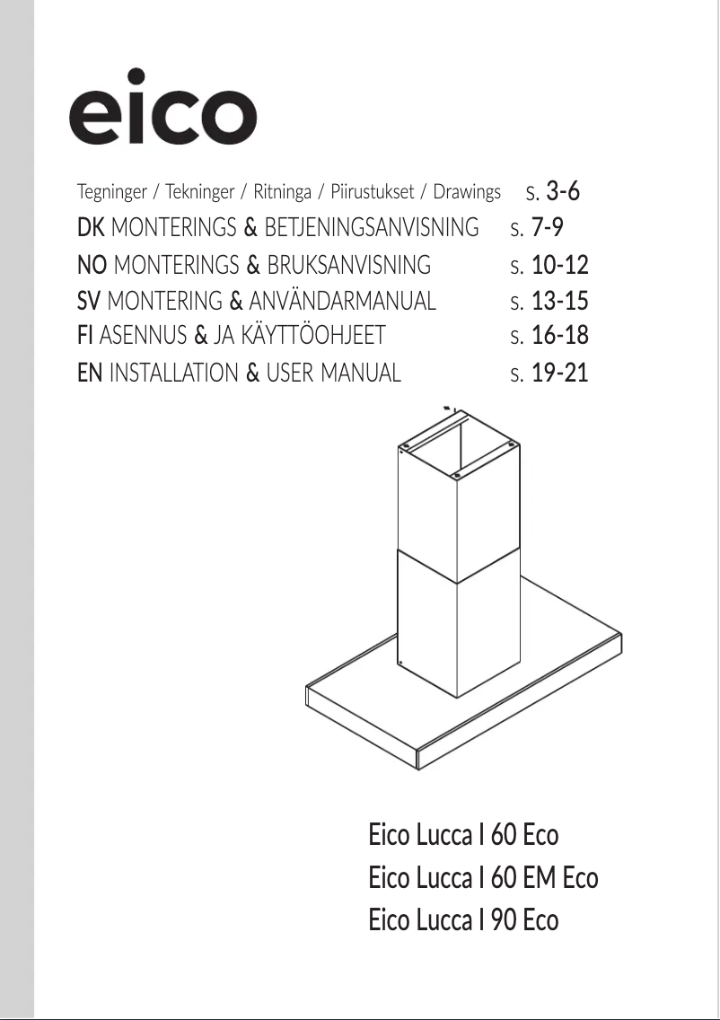Página 1 del manual Manual de usuario Eico Lucca I 90 EM ECO