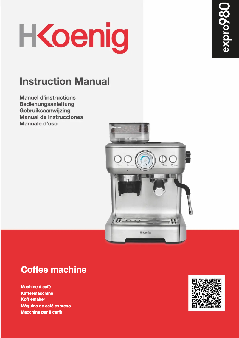 Página 1 del manual Manual de usuario H.Koenig EXPRO980