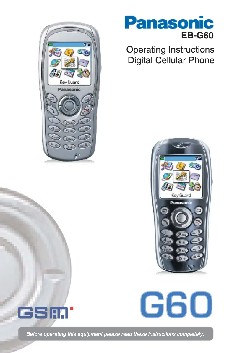 Imagen de la primera página del manual del dispositivo EB-G60