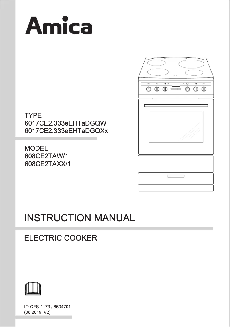 Página 1 del manual Manual de instrucciones Amica 608CE2Ta(W)
