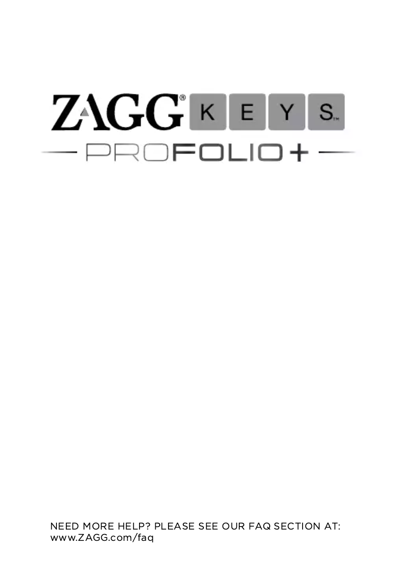 Página 1 del manual Manual de usuario Zagg Profolio Plus