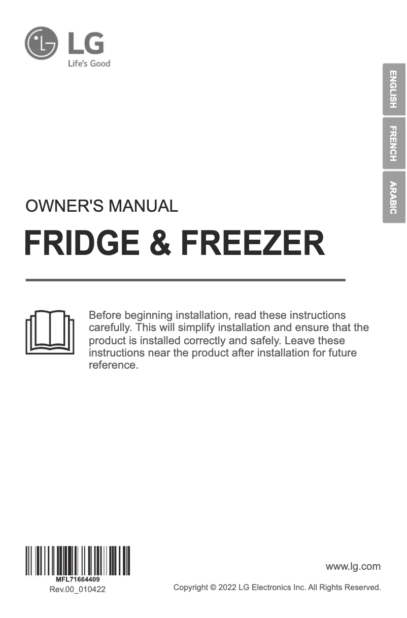 Imagen de la primera página del manual del dispositivo GN-B372PLGB