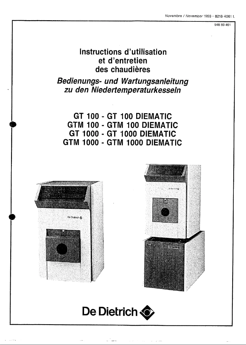 Imagen de la primera página del manual del dispositivo GTM1000