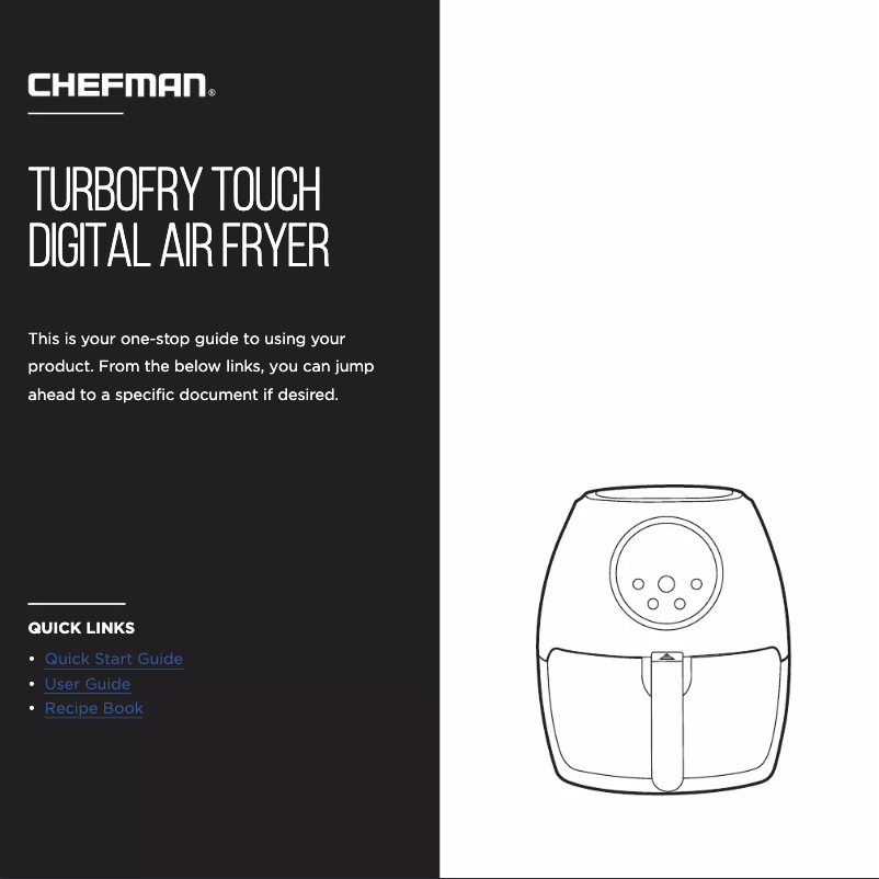 Imagen de la primera página del manual del dispositivo TurboFry Touch RJ38-V3-35T