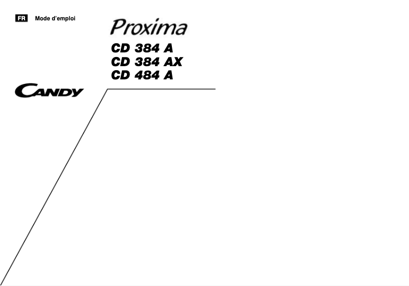 Página 1 del manual Manual de usuario Candy LS CD 384 A