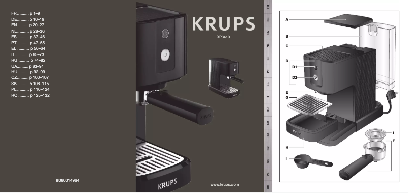 Imagen de la primera página del manual del dispositivo Calvi XP3410