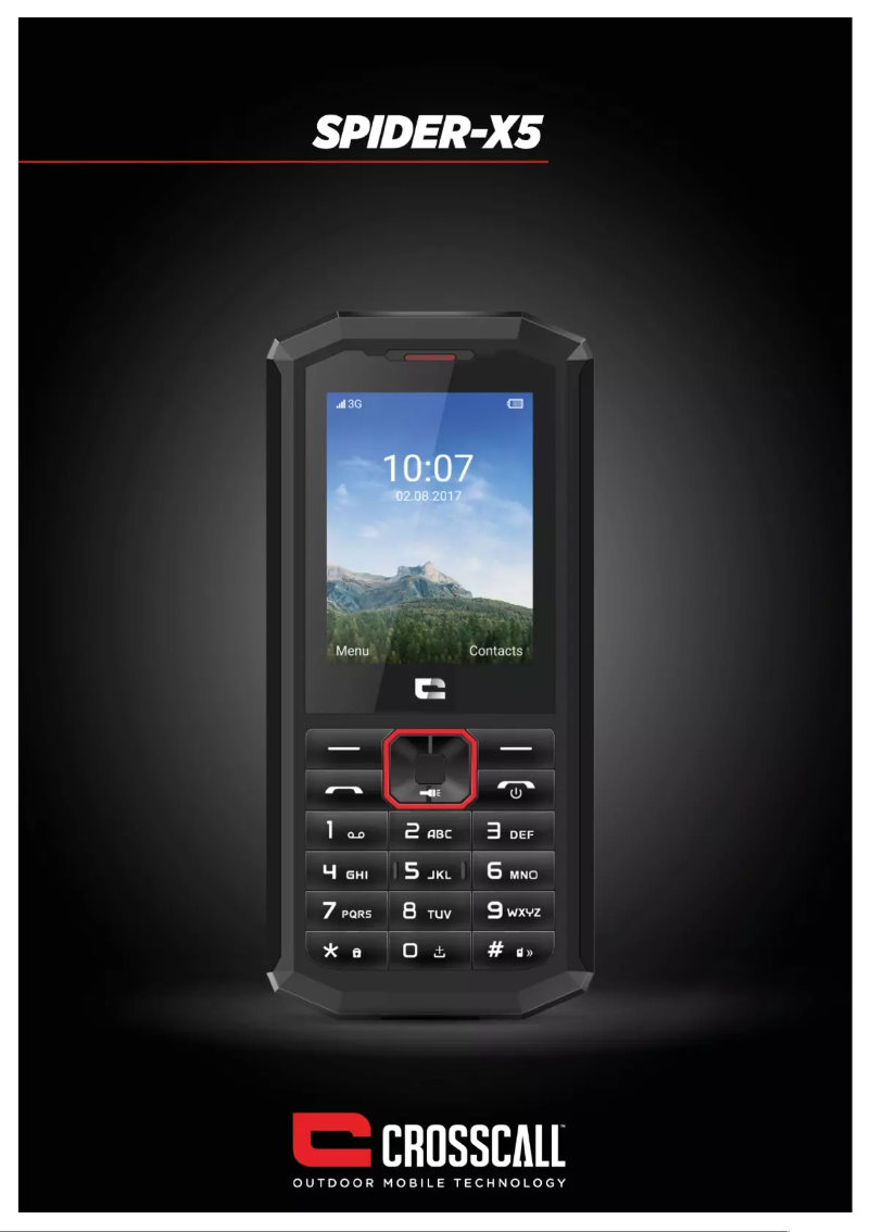 Página 1 del manual Manual de usuario Crosscall SPIDER-X5