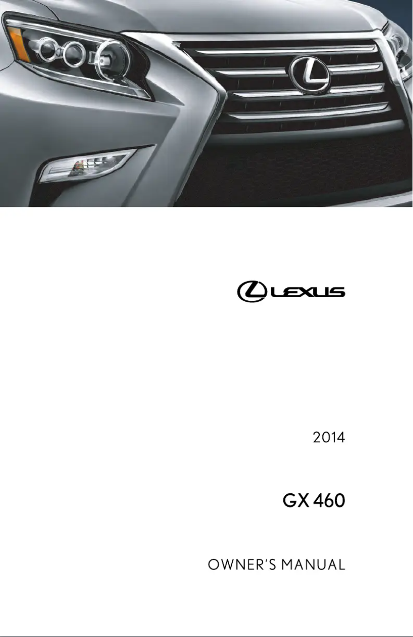Página 1 del manual Manual de usuario Lexus GX 460 (2014)