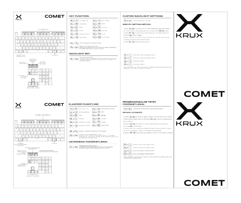 Imagen de la primera página del manual del dispositivo Comet
