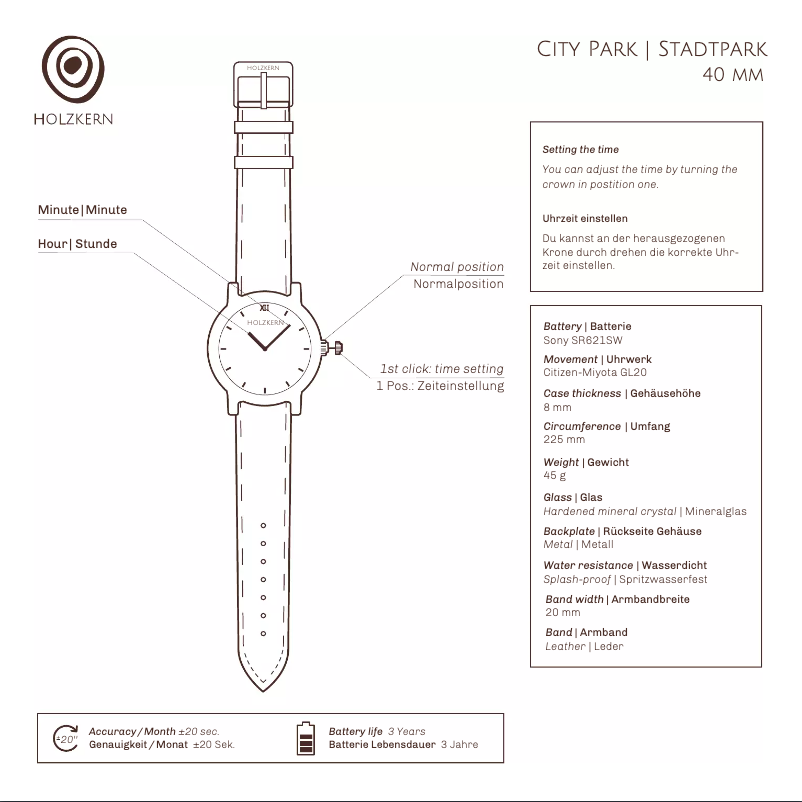 Página nº 1 - Manual de usuario Holzkern Park Güell