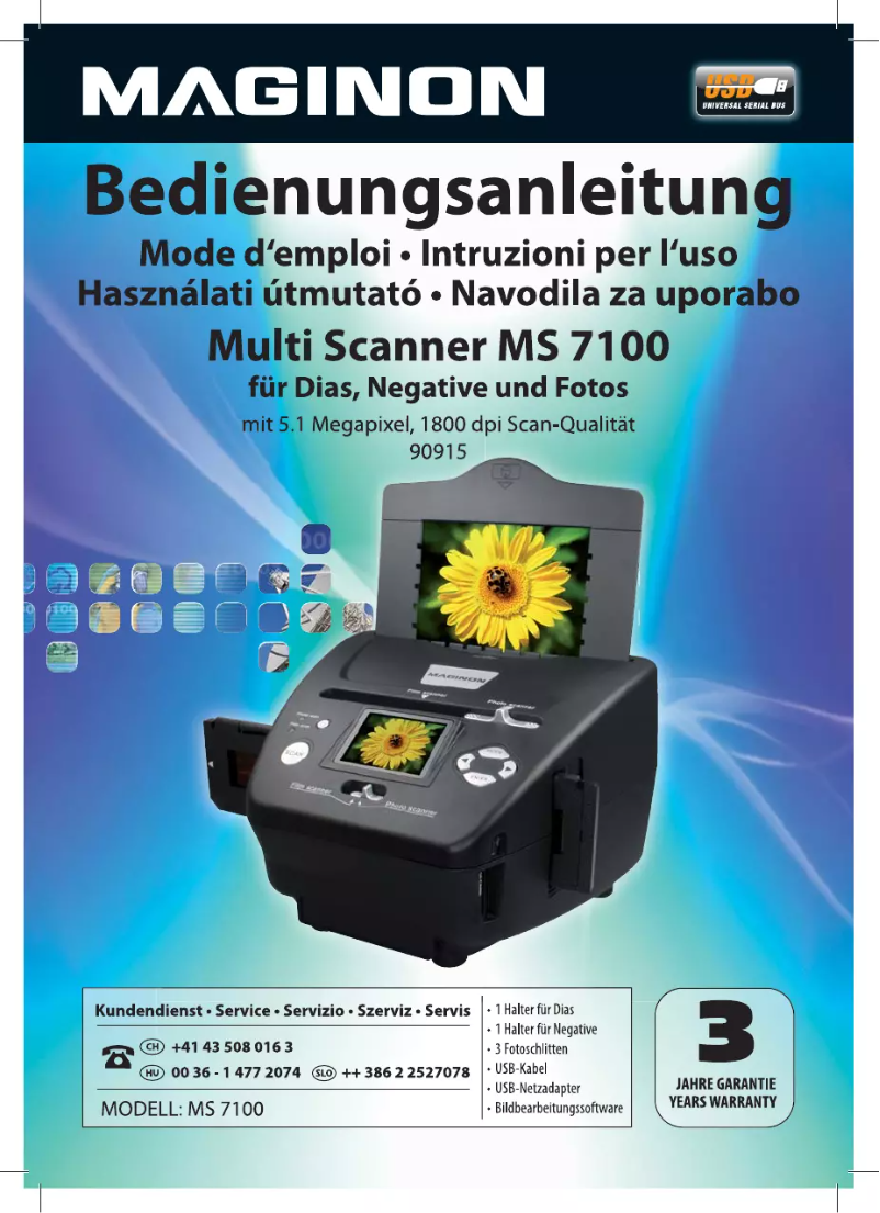 Página 1 del manual Manual de usuario Maginon MS 7100