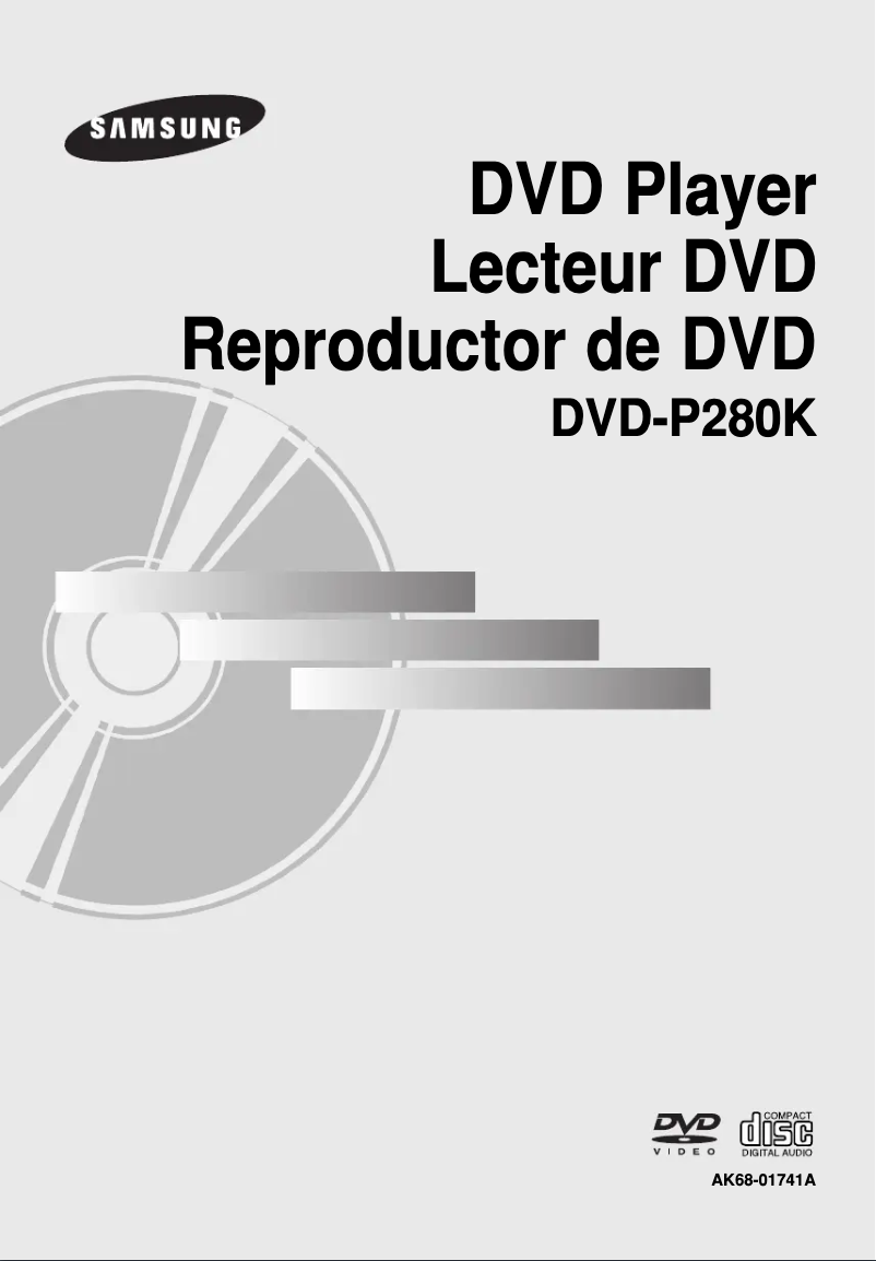 Imagen de la primera página del manual del dispositivo DVD-P280K