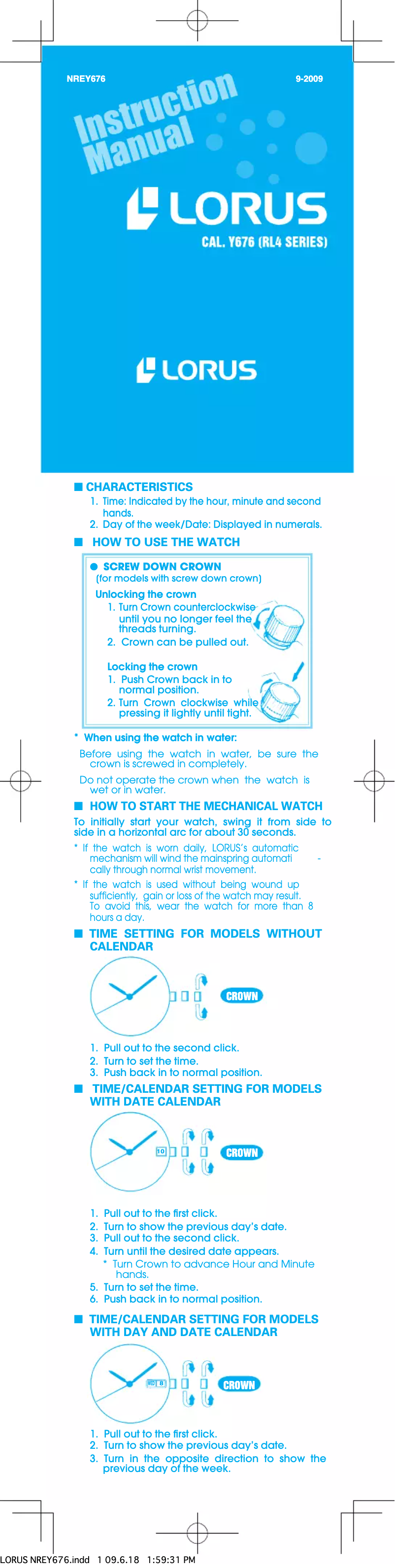 Imagen de la primera página del manual del dispositivo Classic RL437AX9