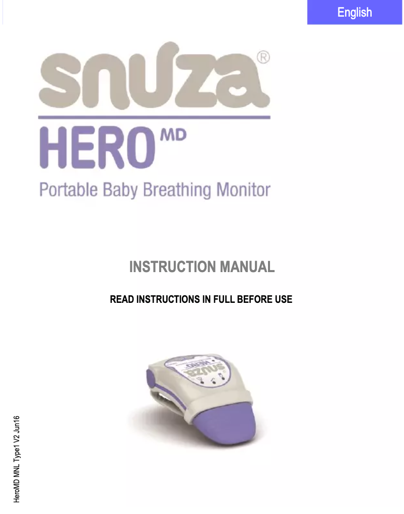 Página 1 del manual Manual de usuario Snuza Hero MD