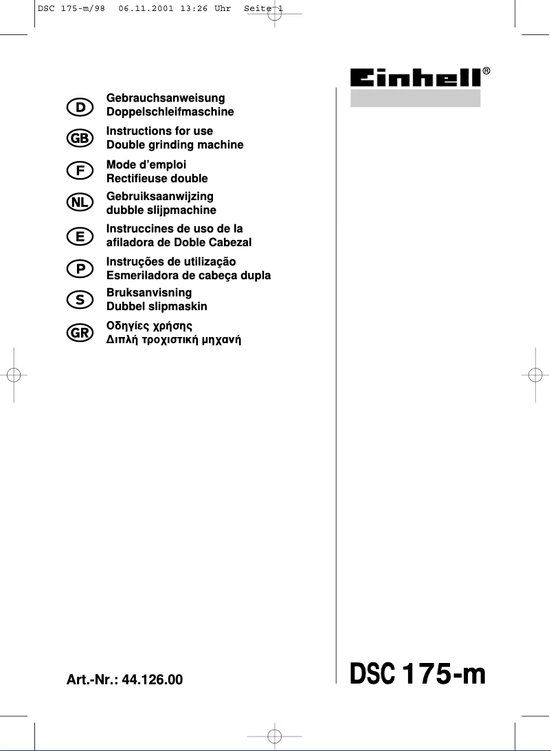Página 1 del manual Manual de usuario Global DSC 175-m
