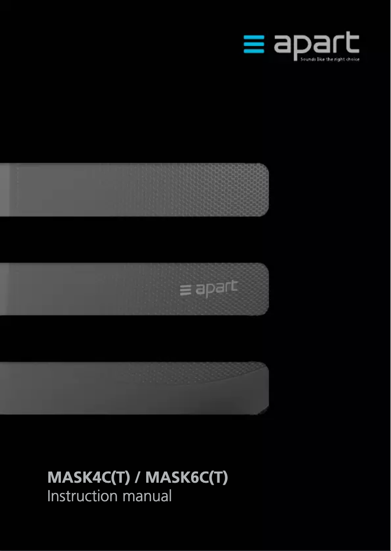Imagen de la primera página del manual del dispositivo MASK6CT-W