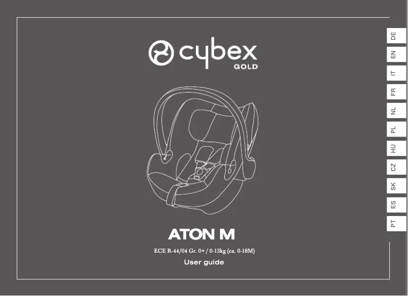 Página 1 del manual Manual de usuario Cybex Aton M