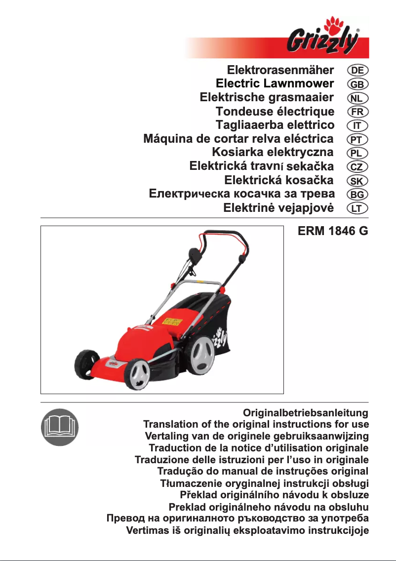 Página nº 1 - Manual de usuario Grizzly ERM 1846 G