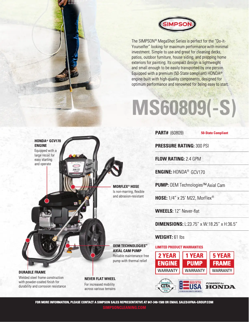 Imagen de la primera página del manual del dispositivo MegaShot MS60809-S