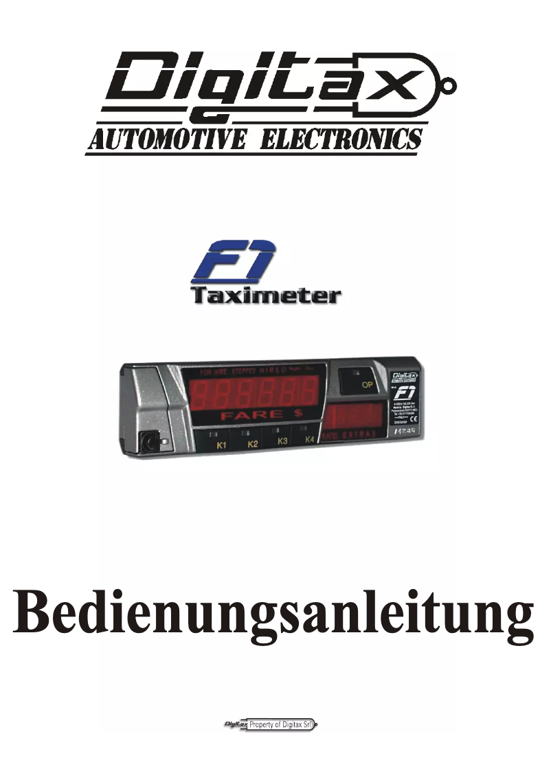 Imagen de la primera página del manual del dispositivo F1