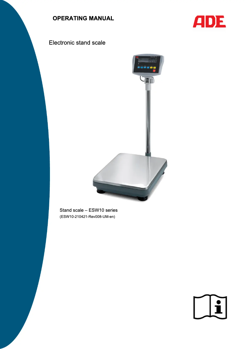 Imagen de la primera página del manual del dispositivo ESW10