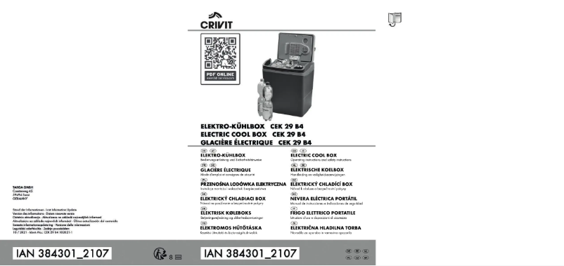 Imagen de la primera página del manual del dispositivo CEK 29 B