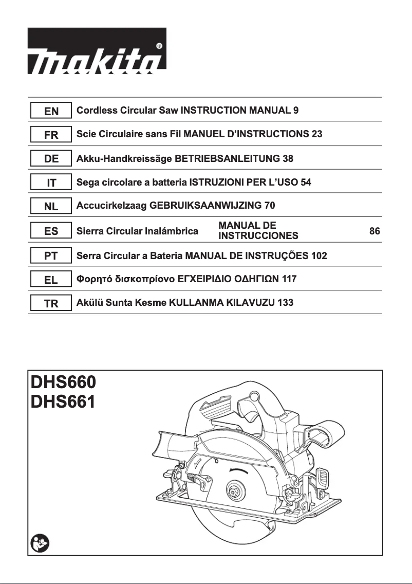 Página 1 del manual Manual de usuario Makita DHS661