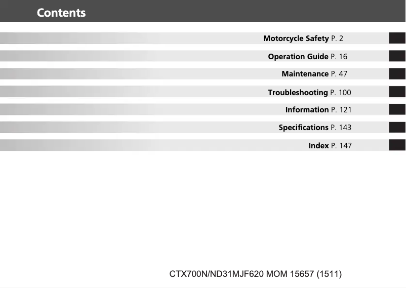 Imagen de la primera página del manual del dispositivo CTX700N (2016)