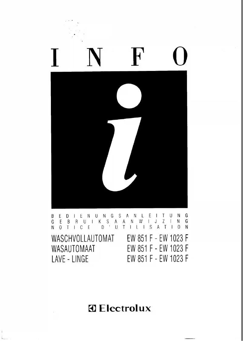 Imagen de la primera página del manual del dispositivo EW 1023F