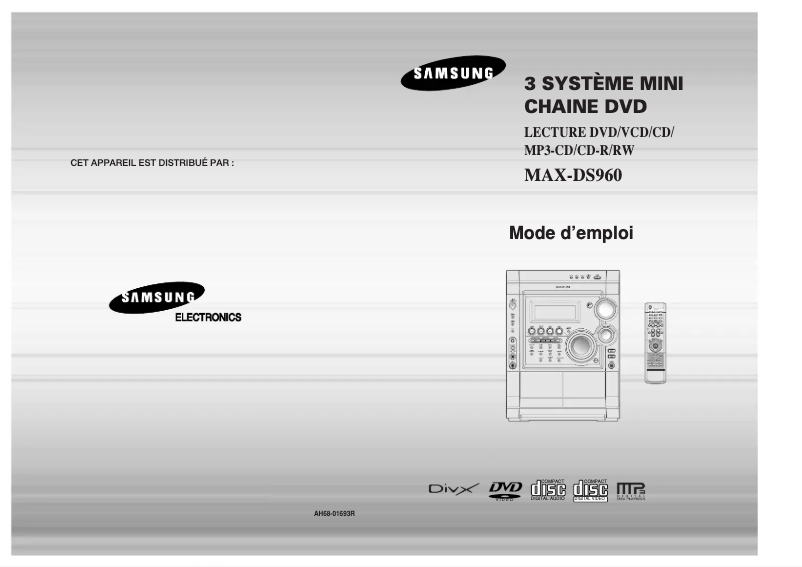 Página 1 del manual Manual de usuario Samsung MAXDS960