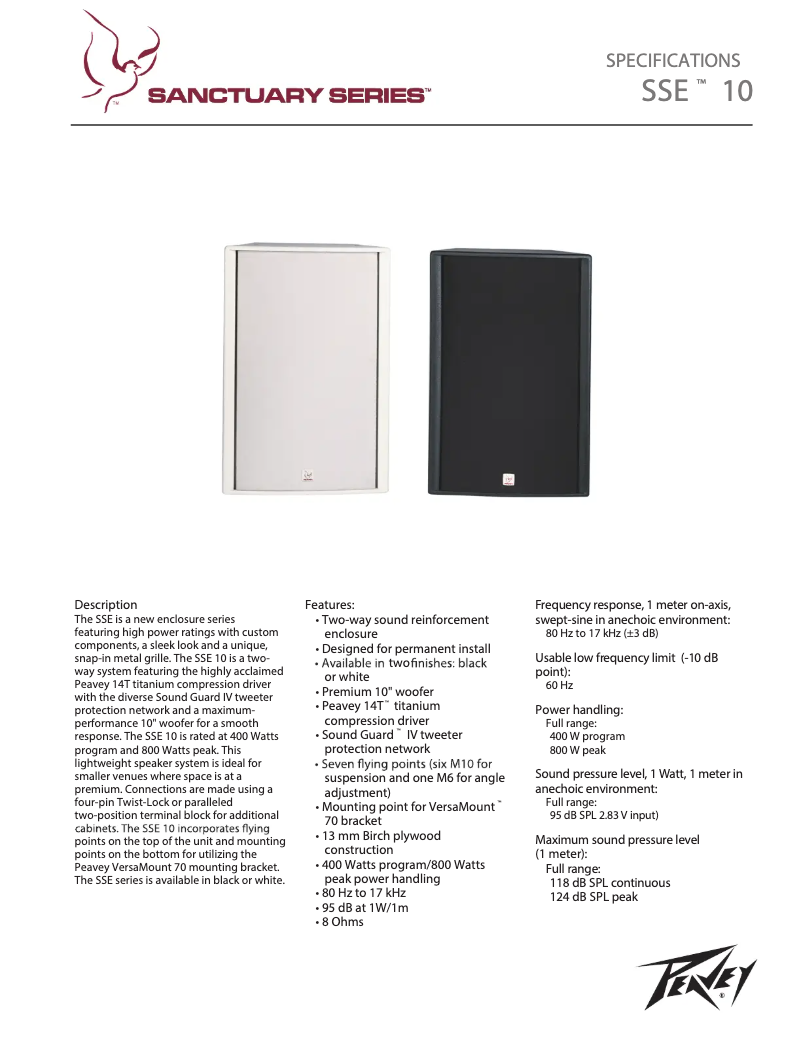 Imagen de la primera página del manual del dispositivo SSE 10