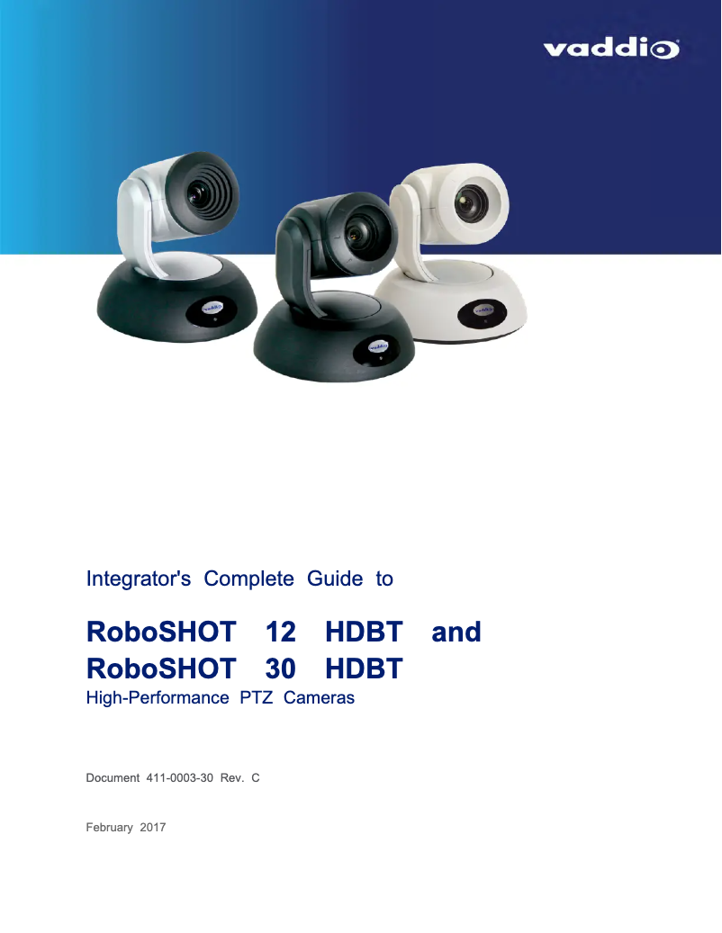 Página 1 del manual Manual de usuario Vaddio RoboSHOT 12 HDBT