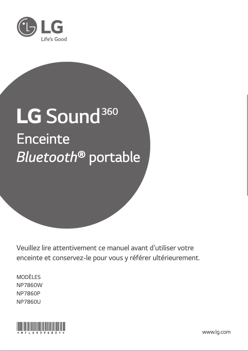 Página nº 1 - Manual de usuario LG NP7860U
