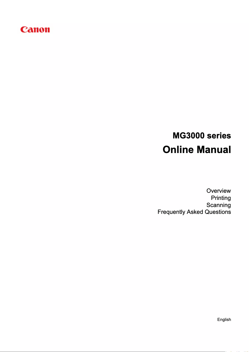 Página 1 del manual Manual de usuario Canon Pixma MG3052